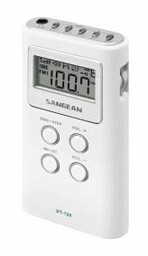 Sangean POCKET 120 DT-120 Radio FM Biały Radioodbiornik