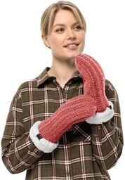Jack Wolfskin HIGHLOFT Knit Mitten W rękawica, czerwony