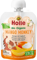 Holle Mus w tubce małpka mango jogurt bez