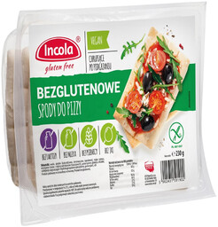 Incola Spody do pizzy bezglutenowe 3 szt. 230