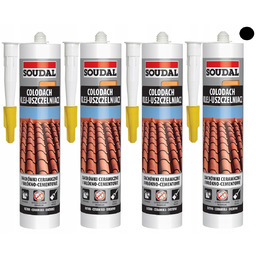 4x Soudal Colodach Klej Do Dachówek Ceramiki Czarny