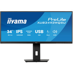Iiyama Monitor XUB3493WQSU-B6, 86.4 cm, IPS, 3440x1440/120Hz, 2H2DP,
