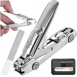 Obcinacz Do Paznokci Cążki Kształt Samochodu Pilnik Podstawka