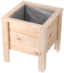 ČistéDřevo Doniczka drewniana kwadrat 38 cm