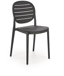 Krzesło plastikowe k529 czarny halmar