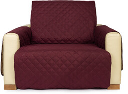 4Home Narzuta na fotel Doubleface bordo/beżowa, 60 x