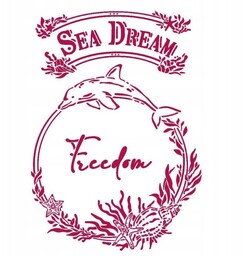 SZABLON MASKA A4 - Stamperia - Sea Dreams