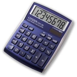 Kalkulator biurowy, CDC-80WB, 8-cyfrowy, niebieski