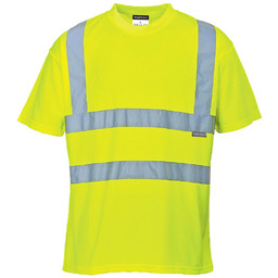 - T-shirt ostrzegawczy - żółty M