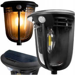 Vintage Dekoracyjna Lampka Lampa Led Solarna Wisząca Zewnętrzna