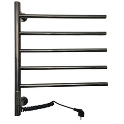 Grzejnik elektryczny do łazienki na ścianę czarny chrom