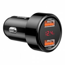 Baseus Ładowarka samochodowa Magic Series 2x USB-A, QC