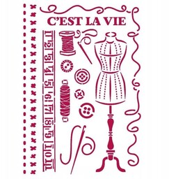 SZABLON MASKA A4 Stamperia - Threads pracownia