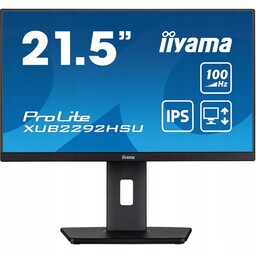 Monitor 21,5" Iiyama XUB2292HSU-B6 |ips| 1920x1080 (FHD)|100Hz|0,4ms|Pivot