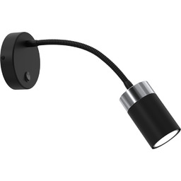 MILAGRO Kinkiet flex JOKER BLACK/CHROME 1xGU10 MLP8534 nowoczesna