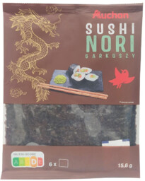 Auchan - Liście alg sushi nori