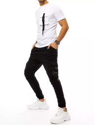 Dres męski biało-czarny Dstreet AX0368-XL