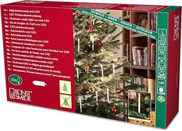 Konstsmide Łańcuch choinkowy LED slim line, 10 dużych