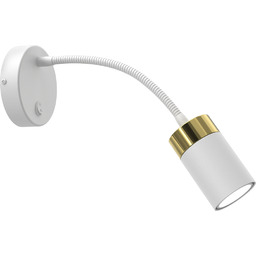 MILAGRO Kinkiet flex JOKER WHITE/GOLD 1xGU10 MLP8535 nowoczesna