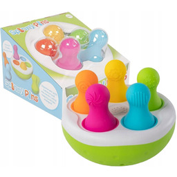 Fat Brain Toys Wańki Wstańki Kolorowe Kręgle Spinny