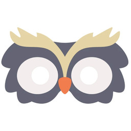 Maska filcowa Sowa - 1 szt.