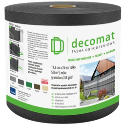 Scala Plastics Decomat taśma ogrodzeniowa 19,3x2600cm Grafitowa