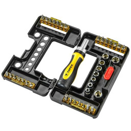 TOPEX Zestaw końcówek wkrętakowyych i nasadek 39D344 (38