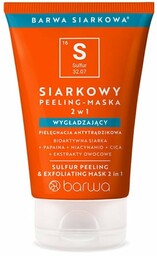 Siarkowy Peeling - Maska Wygładzający 2w1 Barwa Siarkowa,
