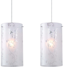 Italux 2-punktowa lampa wisząca Rico MDM1587/2A biała chrom