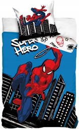 Pościel bawełniana dziecięca Spiderman 140x200 cm Spider-man Marvel