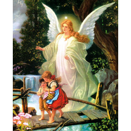 Plakat religijny Anioł Stróż