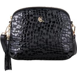 Listonoszka Canaletto ze skóry naturalnej z efektem kropli