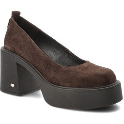 Karino Półbuty damskie, ze skóry naturalnej zamszowej