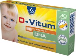 D-vitum 600 j.m. witaminy D DHA, dla niemowląt