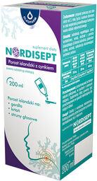 Nordisept Porost Islandzki z Cynkiem, syrop, 150 ml