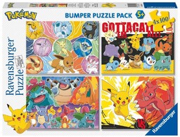 Ravensburger PUZZLE DLA DZIECI 4X100 POKEMON
