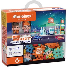 MARIOINEX Klocki plastikowe Mini Waffle Stacja Paliw 906996