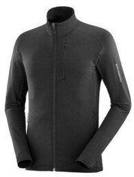 Bluza Salomon Essential Lightwarm FZ Deep Black