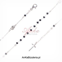 ankabizuteria.pl Bransoletka srebrna -włoski design -różaniec