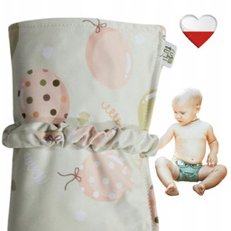 Mata do przewijania BALONY ZIELONE Mata Wielorazowa NappiMe