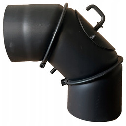 Kolano z szybrem 200mm zintegrowany szyber