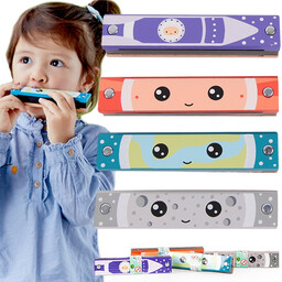 CLASSIC WORLD Drewniana Harmonijka Ustna dla Dzieci 1
