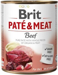 Brit PATÉ & MEAT z wołowiną - mokra