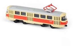 Czeski metalowy tramwaj retro Rappa, 16 cm