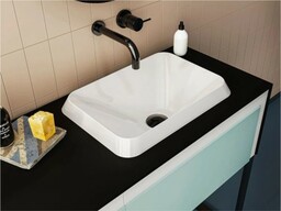 Umywalka z lanego marmuru wpuszczana 44 x 31