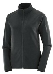 Bluza Salomon Essential Lightwarm FZ W Deep Black