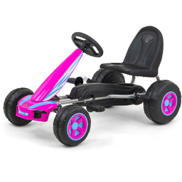Milly Mally, gokart na pedały Viper, różowy