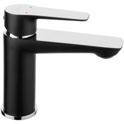 Bateria umywalkowa DORIS klik-klak czarna chrom