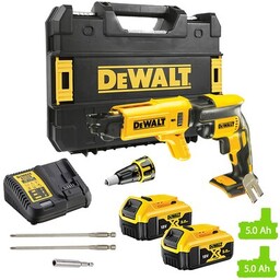 DEWALT Wkrętarka do regipsów DCF620P2K-QW zestaw akumulatorów Głośnik