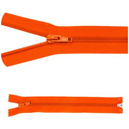 Zamek błyskawiczny #5 Rozdzielczy 25cm Pomarańcz 5szt